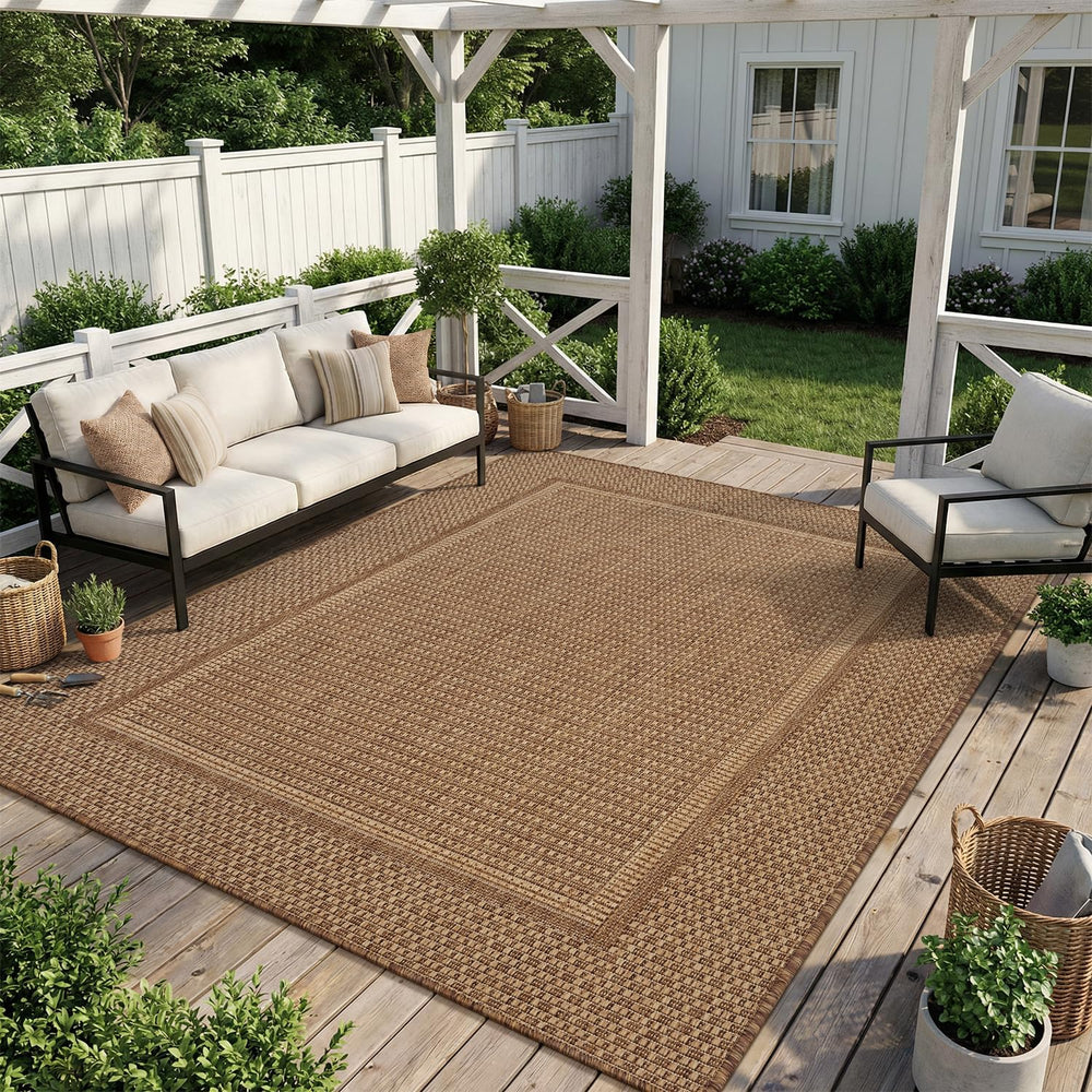 MontVoo-Outdoor Rug-Patio Rug 4x6 Polypropylene Indoor Outdoor Rugs Outdoor C...