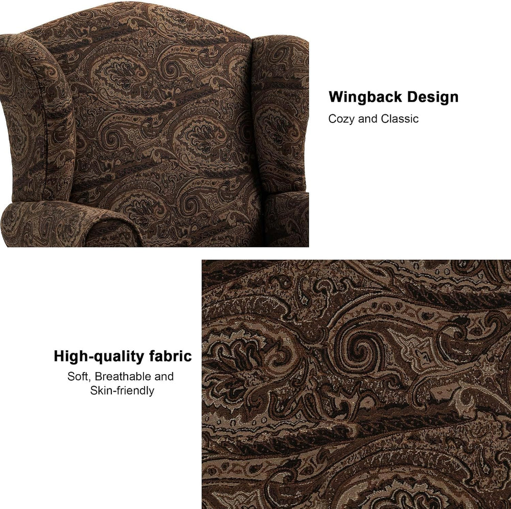 Accent Chair, High Back Upholstered Armchair with High Resilience Sponge &amp...