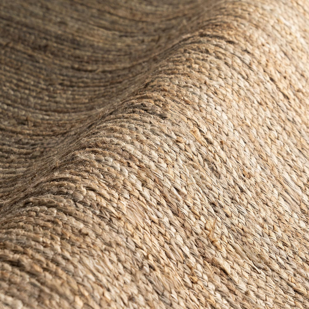 nuLOOM Rigo Natural Solid Flatweave Area Rug, Oval 9' x 12'