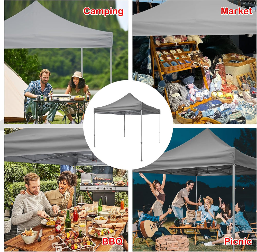 Canopy Replacement Top, 10x10ft Pop Up Canopy for Outdoor Garden Patio Pavili...