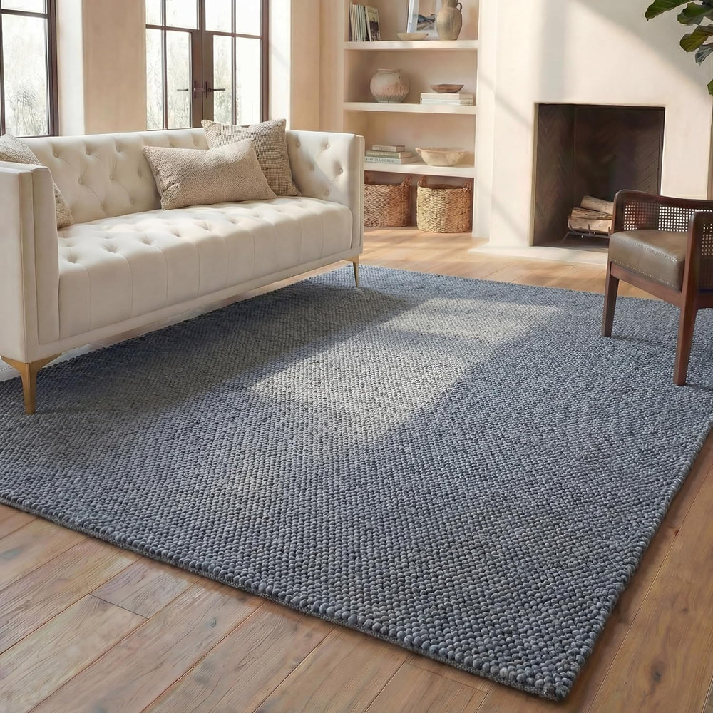 SAFAVIEH Area Rug 9x12 - Natura Collection - Large - Dark Grey, Handmade Wool...