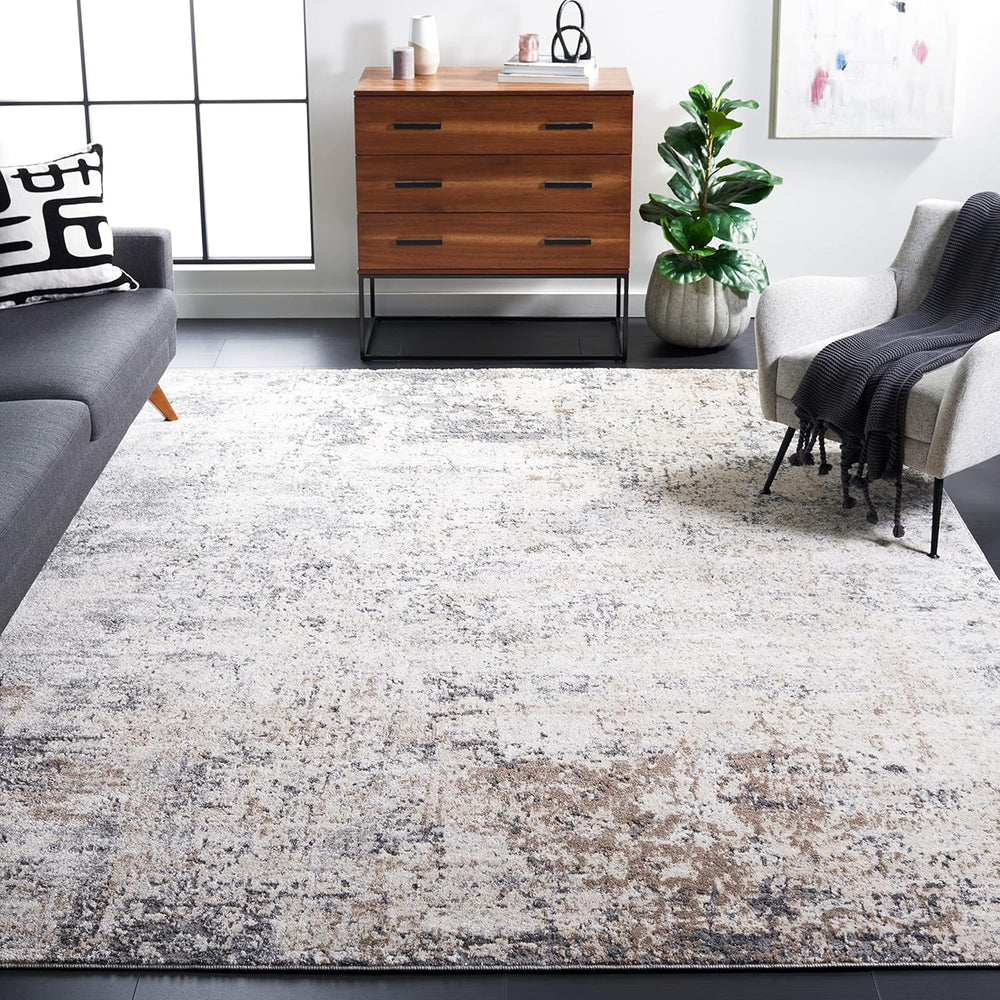 SAFAVIEH Aston Collection X-Large Area Rug - 12' x 18', Ivory & G...