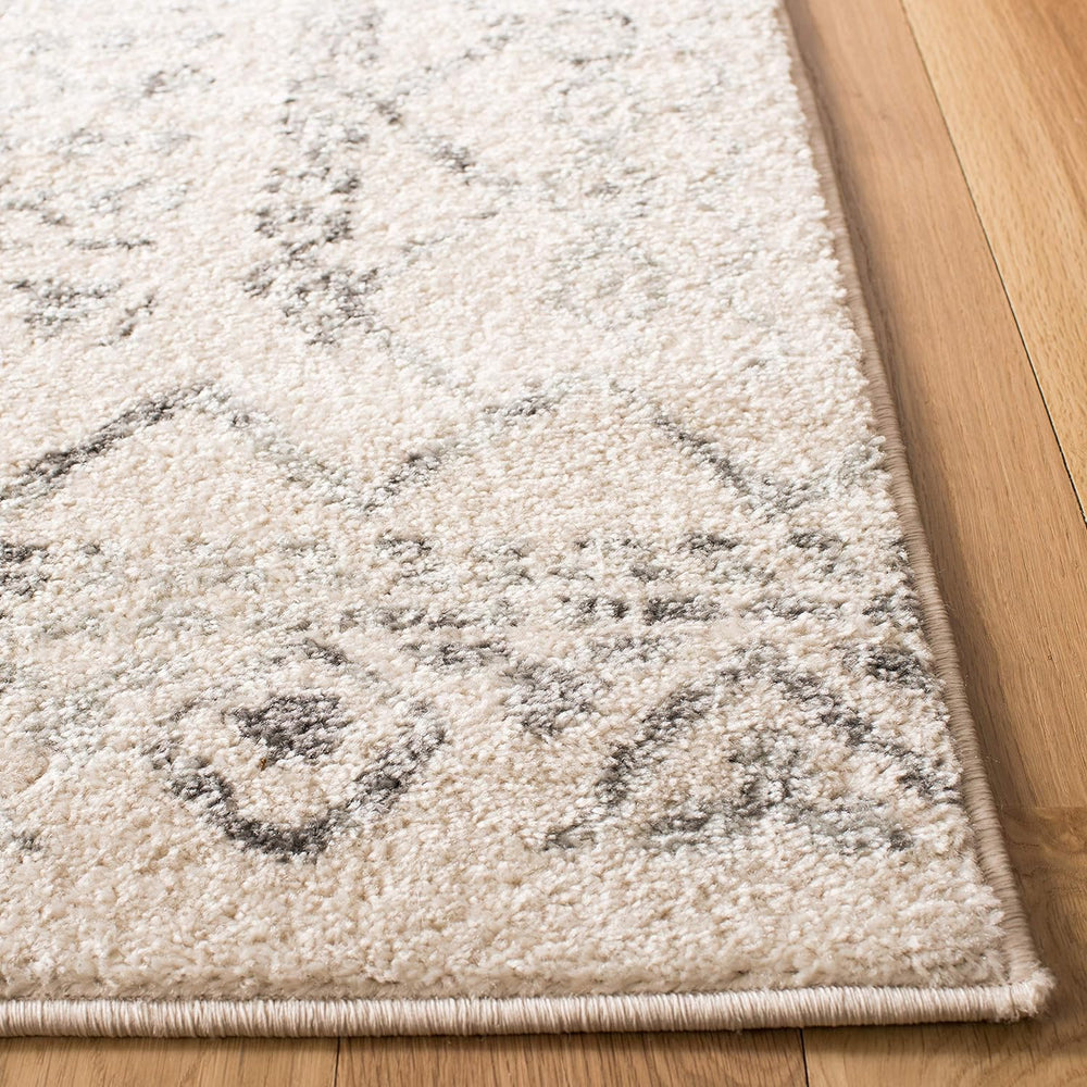 SAFAVIEH Tulum Collection Runner Rug - 2' x 15', Ivory & Grey, Mo...