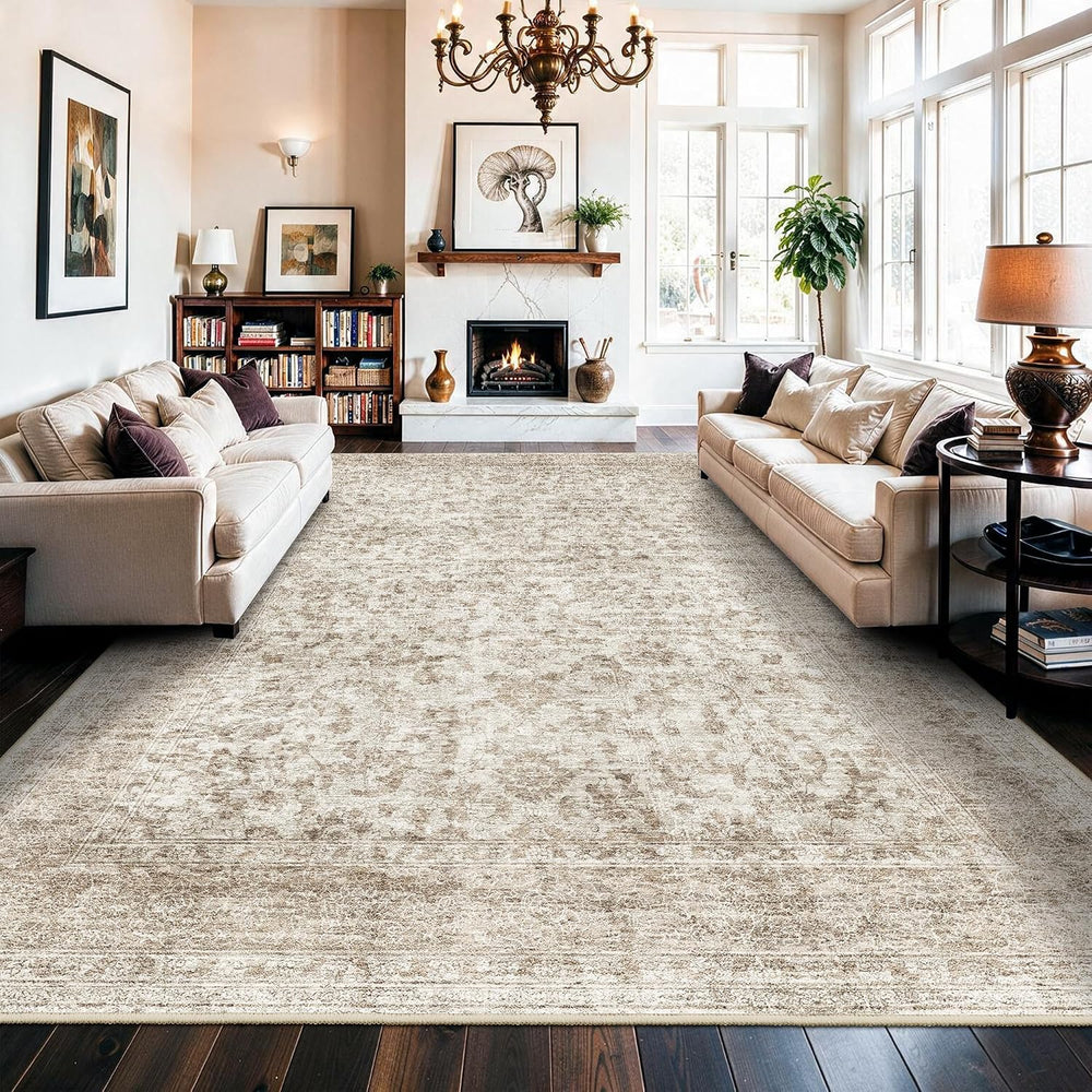 Living Room 9x12 Area Rugs - Large Boho Rugs for Living Room Stain Resistant ...