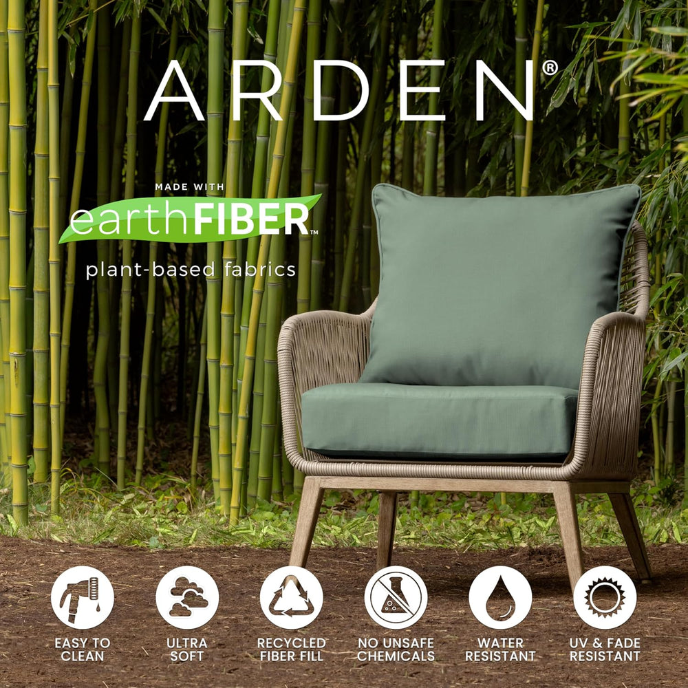 Arden Outdoor Tufted Adirondack Chair Cushion, 21.5x48, Blue Paisley