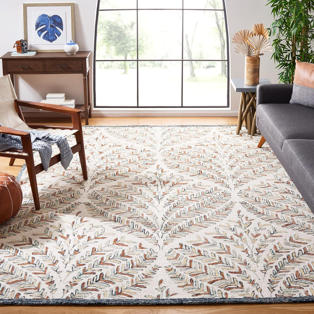 SAFAVIEH Capri Collection X-Large Area Rug - 11' x 15', Ivory & G...