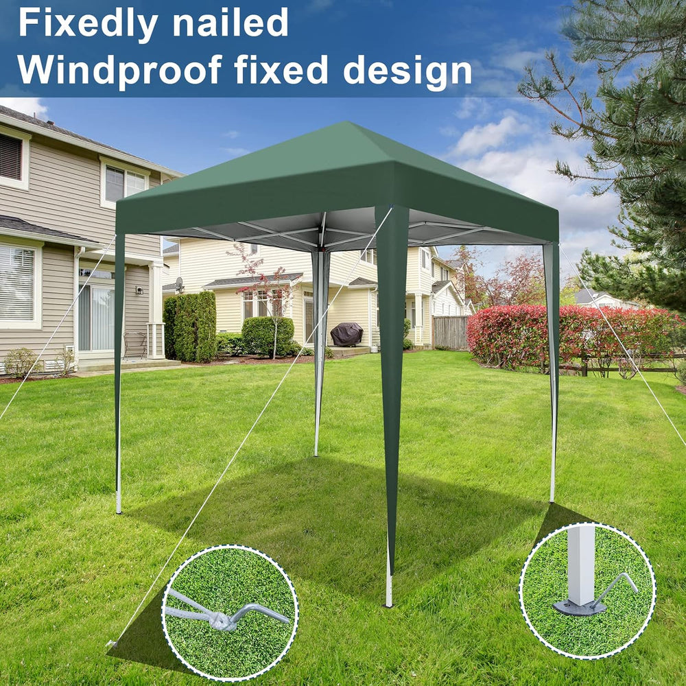 Outvita 6.5x6.5ft Pop Up Canopy Tent with Carry Bag Green