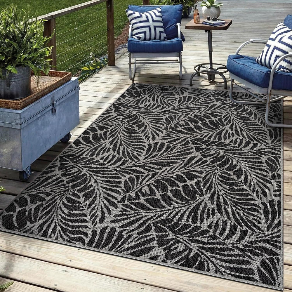 Keen Home Design Waterproof Outdoor Area Rug, Patio Deck Porch, 12x15