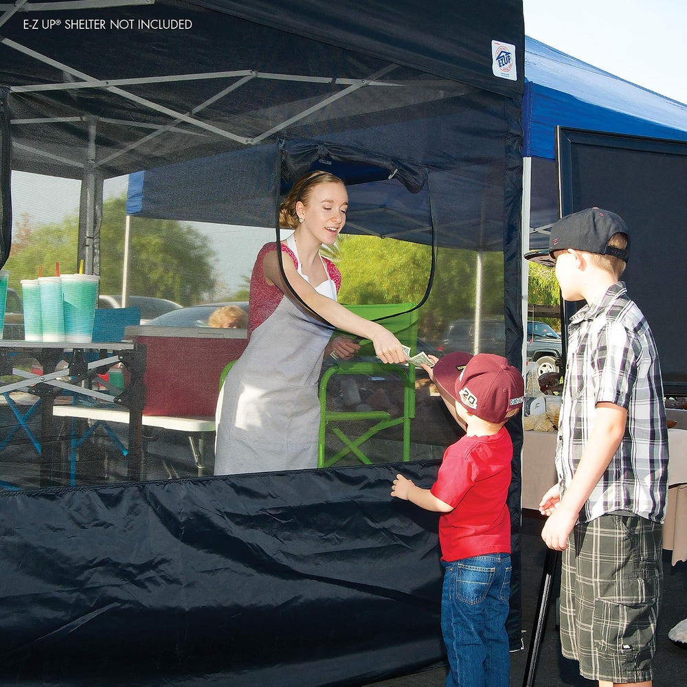 E-Z UP Food Booth Sidewall Kit, Set of 4, Fits 10x10 Straight Leg Canopy Tent...