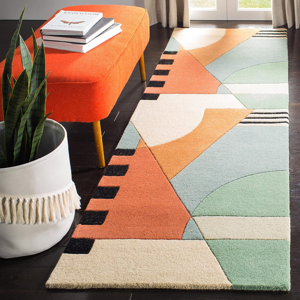 SAFAVIEH Rodeo Drive Collection Runner Rug - 2'6" x 8', Gold, Ha...