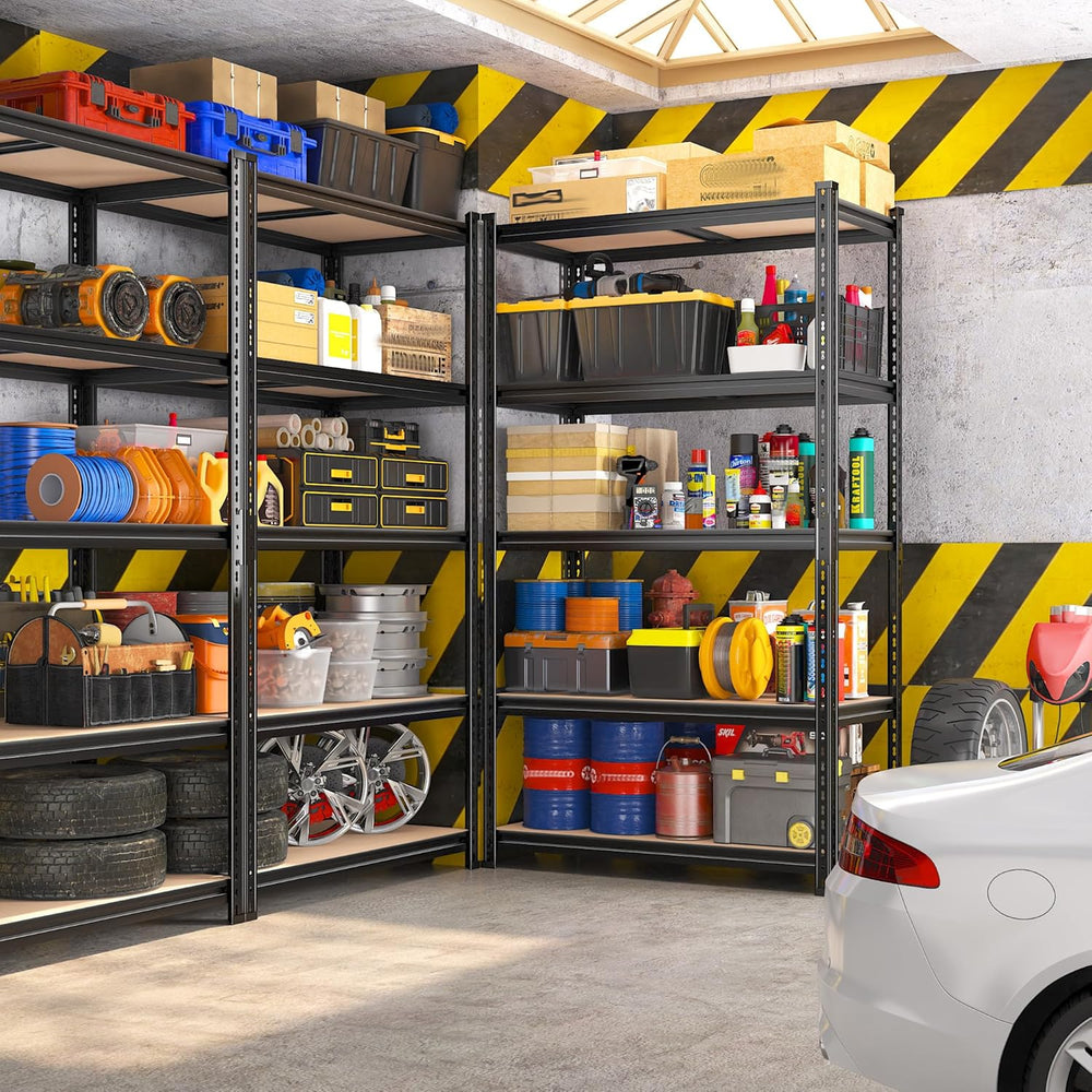 REIBII 2400LBS Garage Shelving,36" Wx16" Dx72" H Shelves for B...