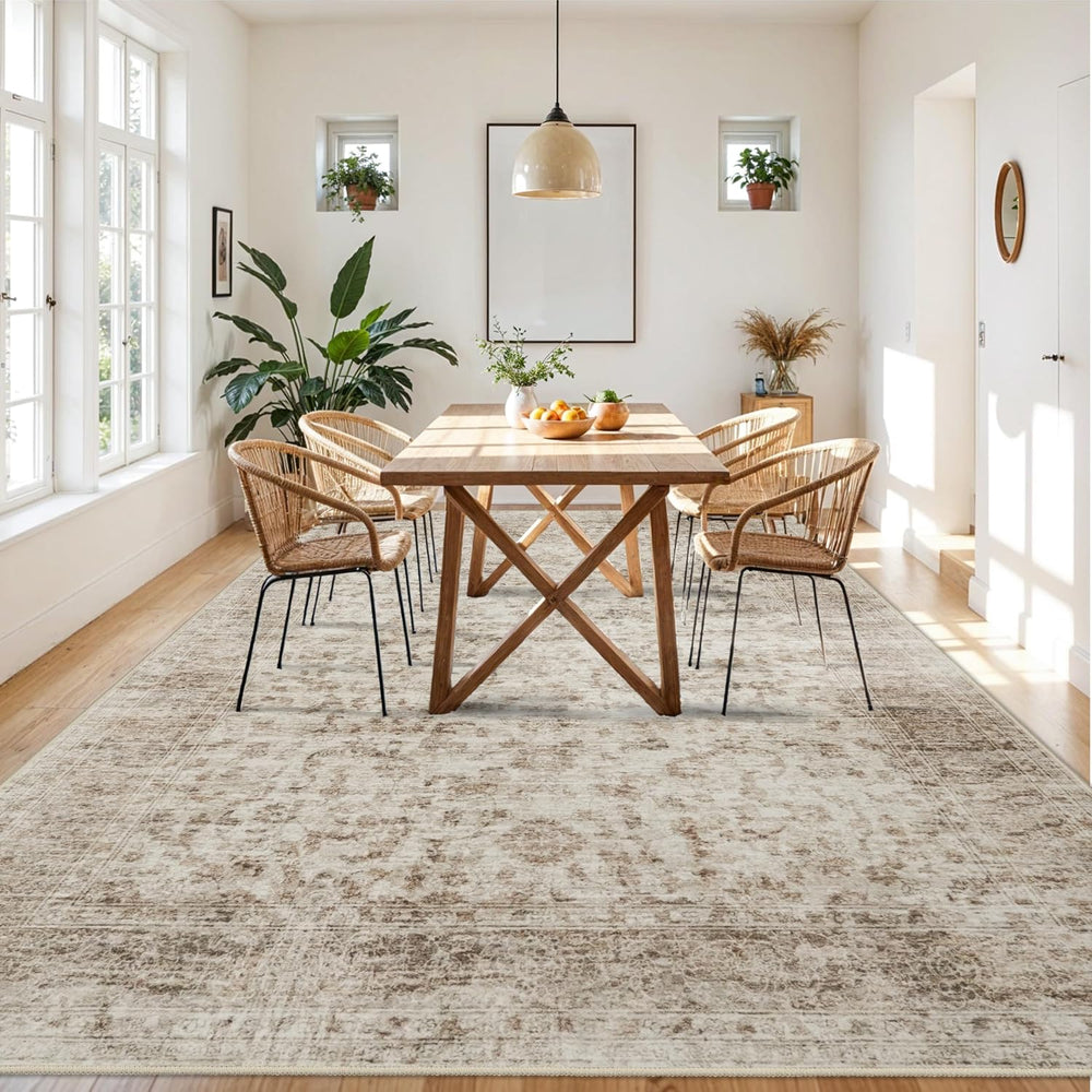 Living Room 9x12 Area Rugs - Large Boho Rugs for Living Room Stain Resistant ...