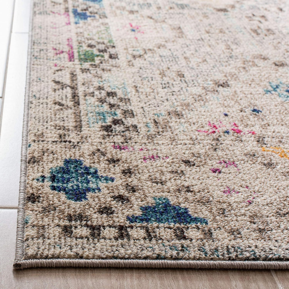 SAFAVIEH Madison Collection Area Rug - 5'3" x 7'6", Grey &a...