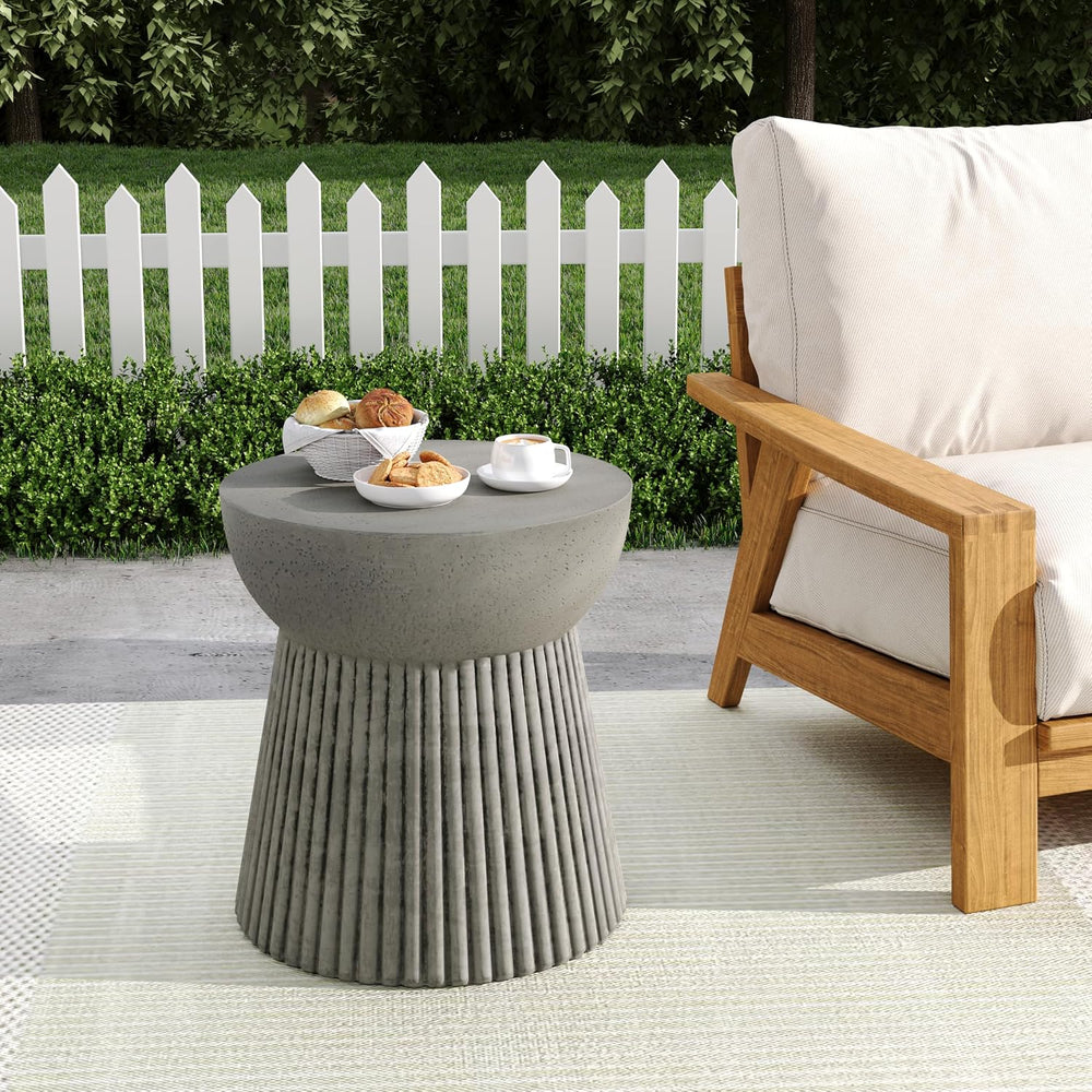 Christopher Knight Home Jaym 16.75" H Indoor Outdoor Accent Side Table, ...