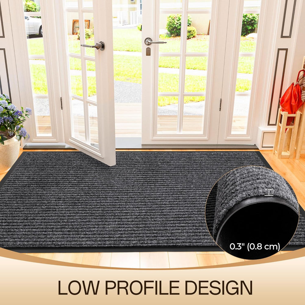 Amyracel Front Door Mat, Heavy Duty Waterproof Indoor Outdoor Doormat 3'x...