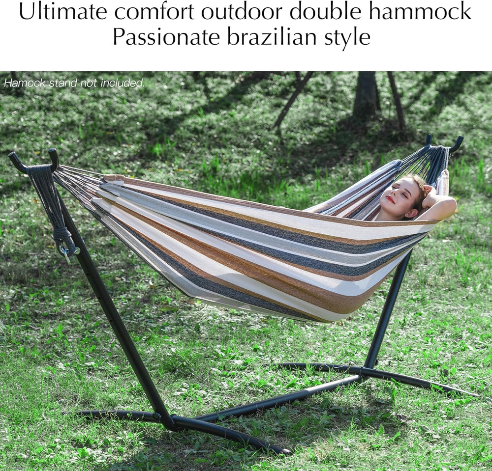 PNAEUT Double Hammock for Outside, Replacement for Stand, Tree Hammock