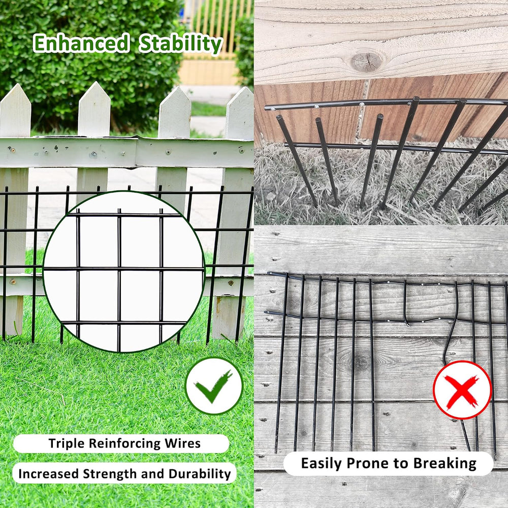 Animal Barrier Fence No Dig, 30FTx15IN Underground Dog Barrier Fence