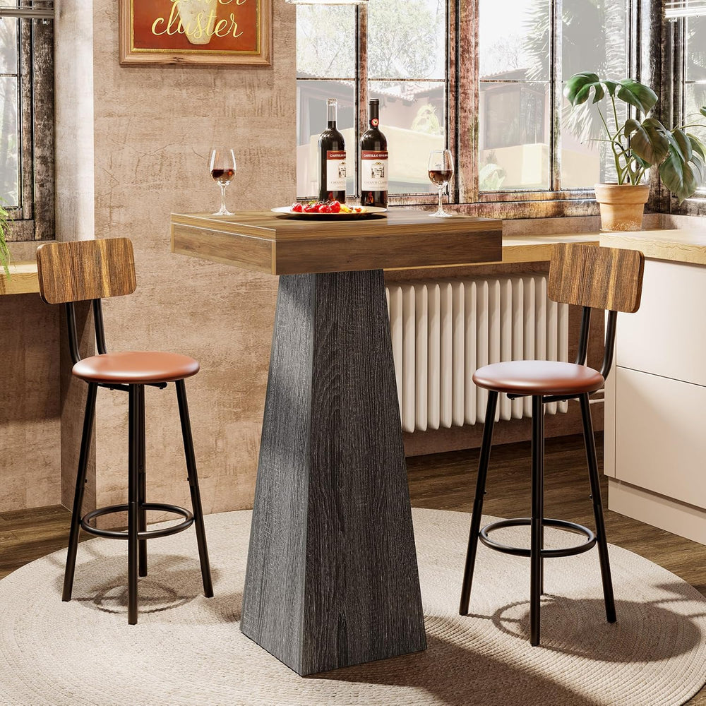 Tribesigns Bar Table, 39.96" High Pub Table for Small Space, Home Bar Sm...