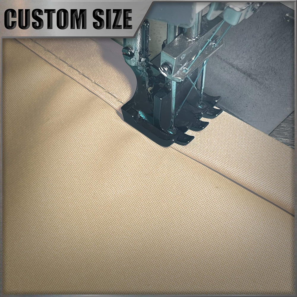 Amgo 14' x 14' Beige Square Waterproof Sun Shade Sail UPF50+ Canopy A...