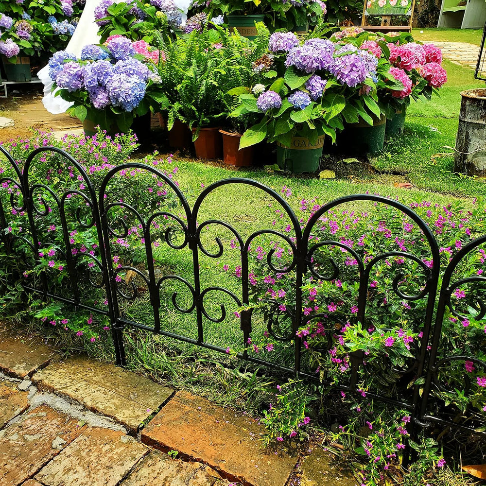 Garden Edging Border Decorative Fences Panel 18" W x 16" H 5 Pack f...