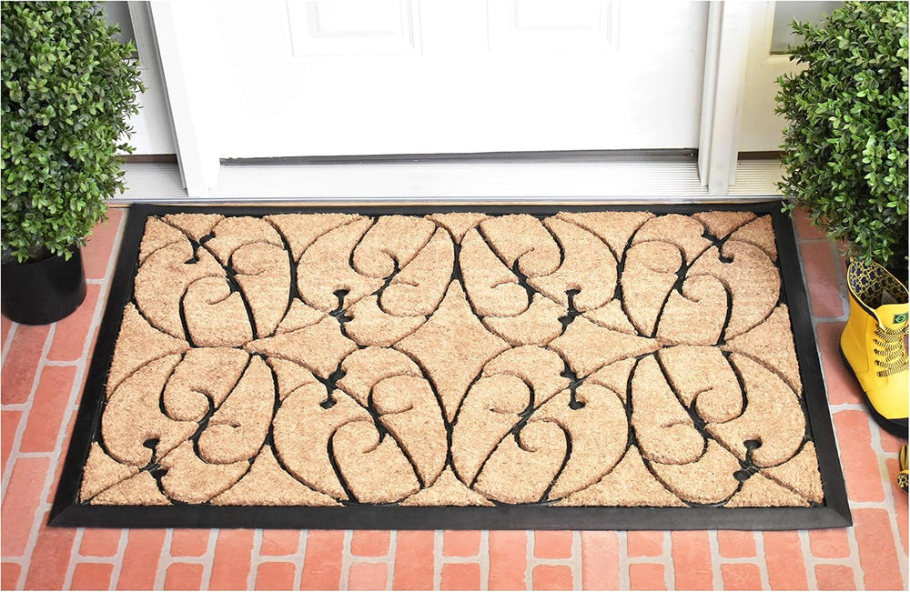 Calloway Mills Applegate Heavy-Duty Coir and Rubber 24" X 36" Doormat