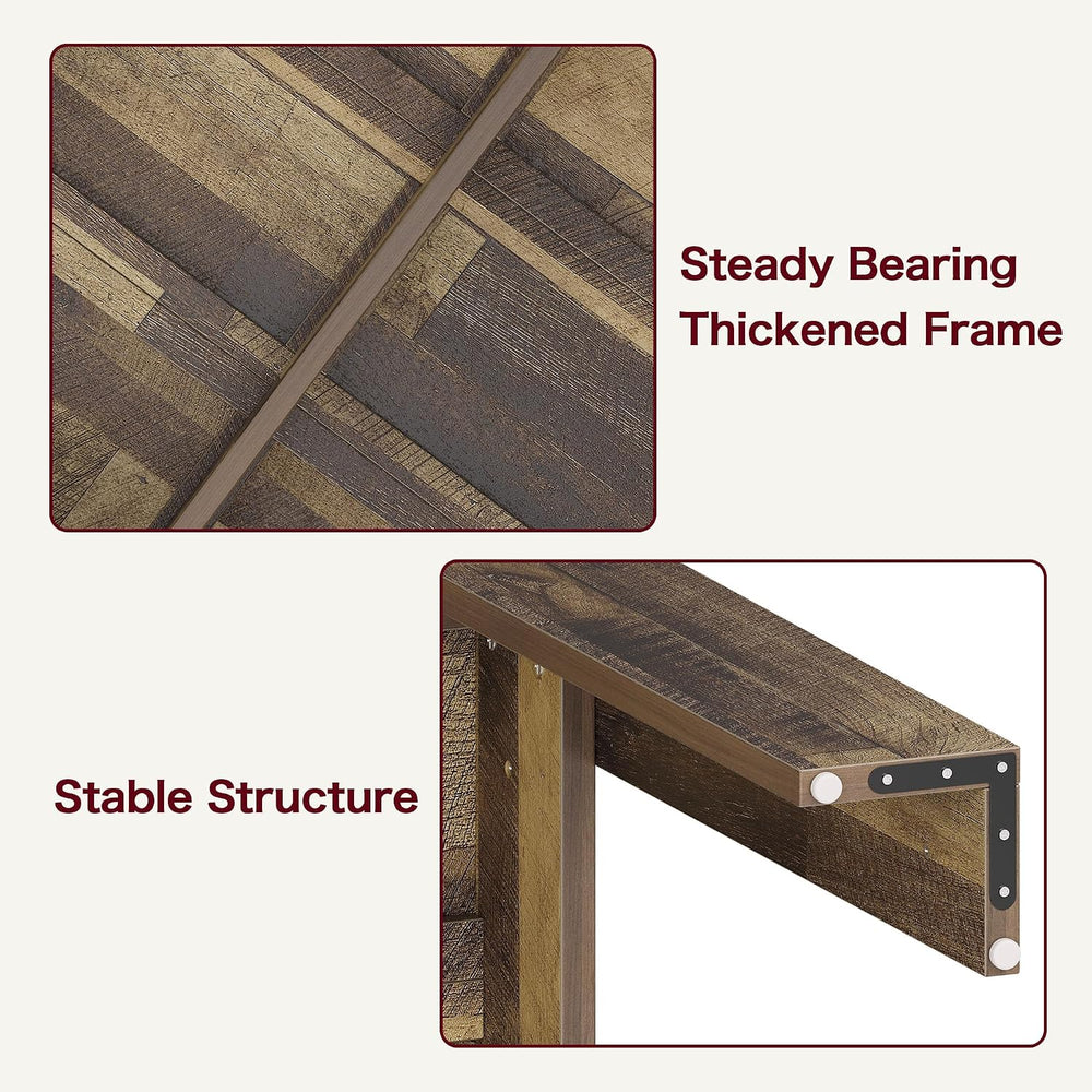 CABIHOME Dining Table for 4-6, 63" Inch Dining Tables for 4, Farmhouse L...
