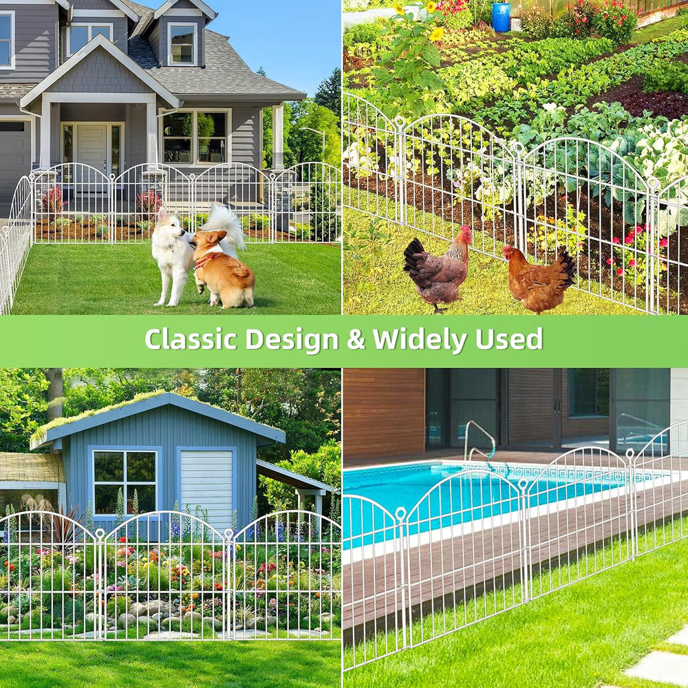 Decorative Garden Fence, 24in (H) x 20ft(L) No Dig Fence