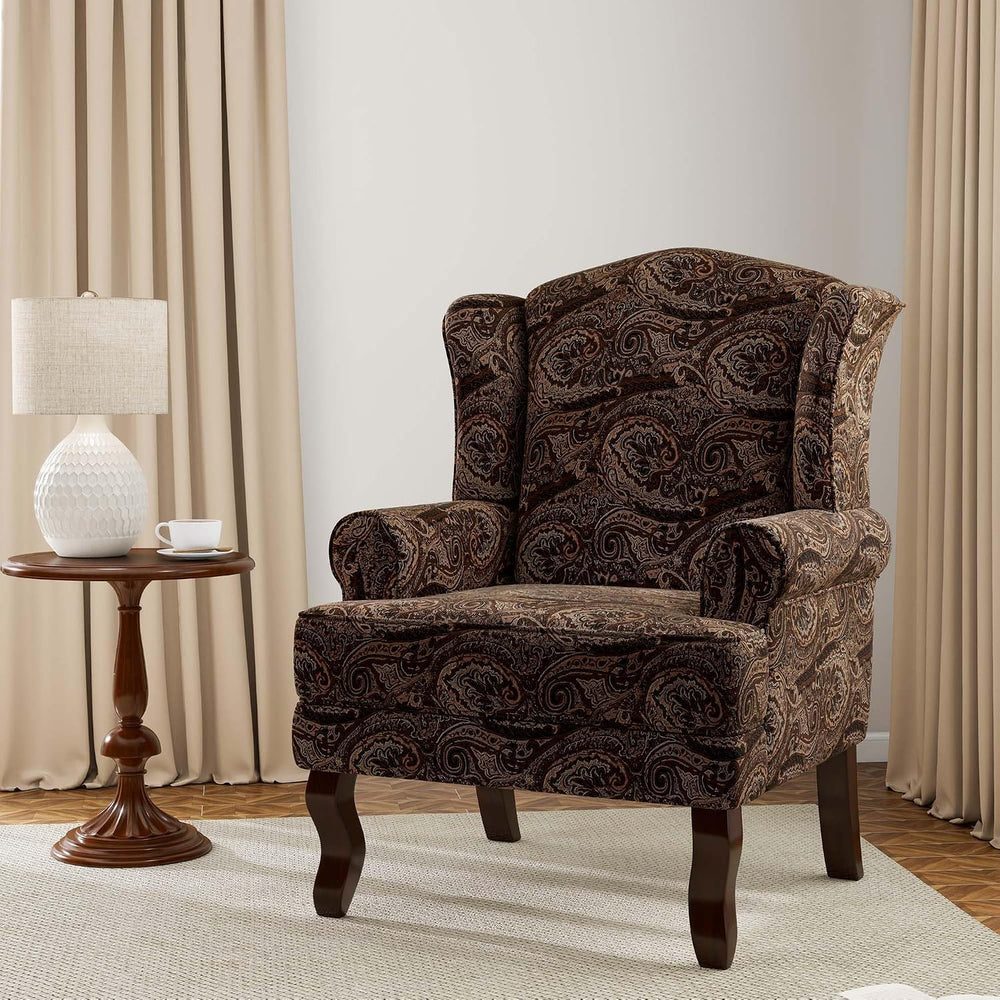 Accent Chair, High Back Upholstered Armchair with High Resilience Sponge &amp...