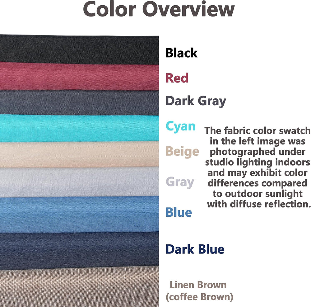 14Pcs Patio Cushion Covers Replacement Splashproof UV-Resistant Inelastic Cov...
