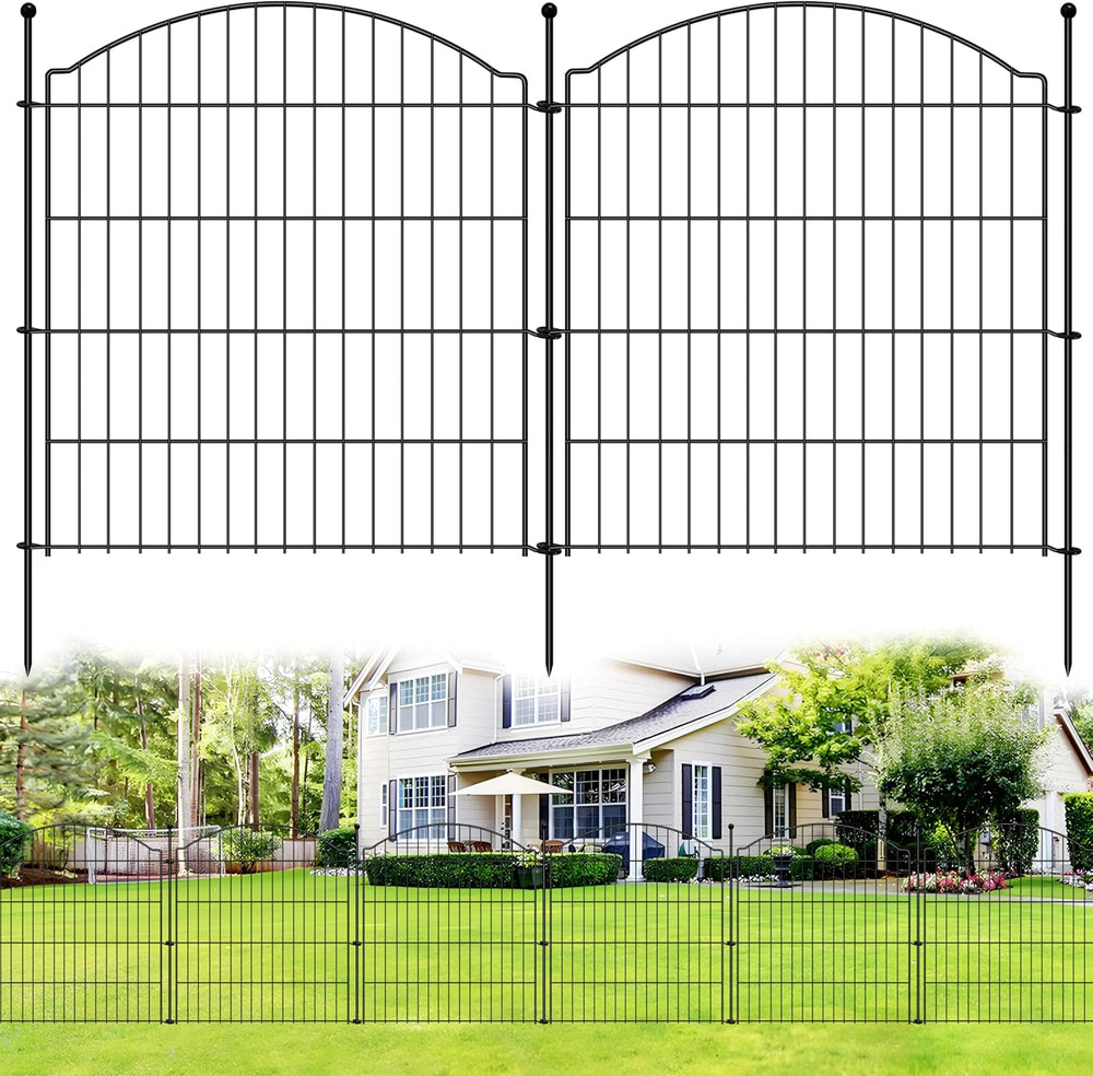 Decorative Garden Fences 32in x 12ft, 5 Pack Outdoor Fencing Animal Barrier D...