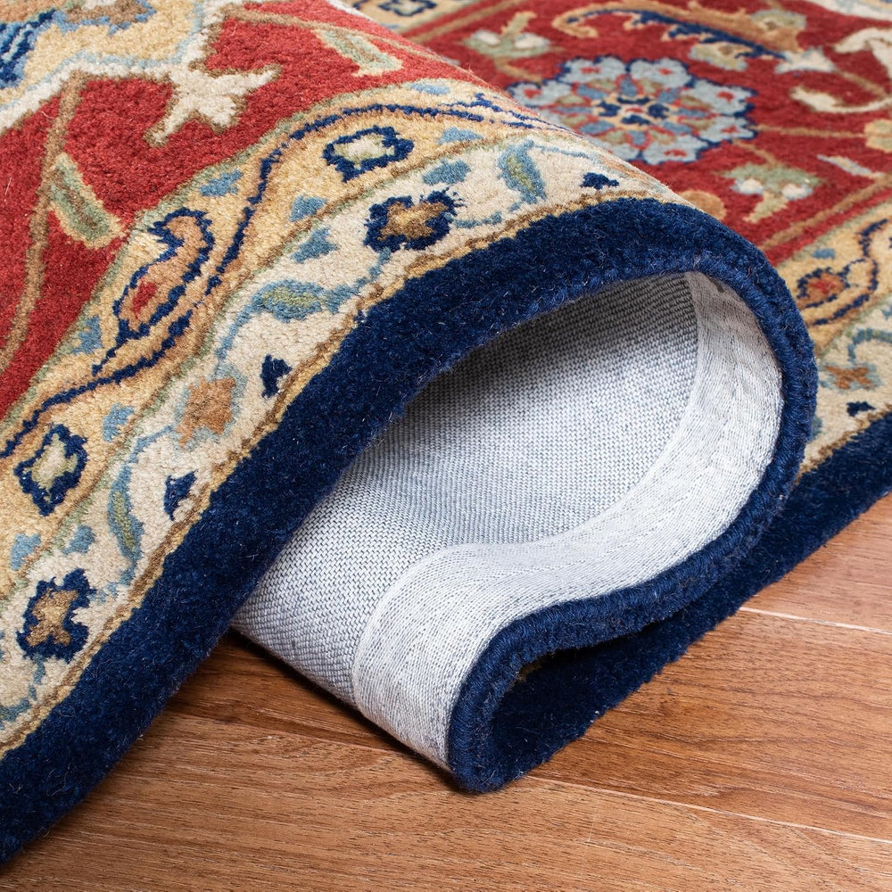 SAFAVIEH Royalty Collection Area Rug - 10' x 14', Navy & Rust, Ha...