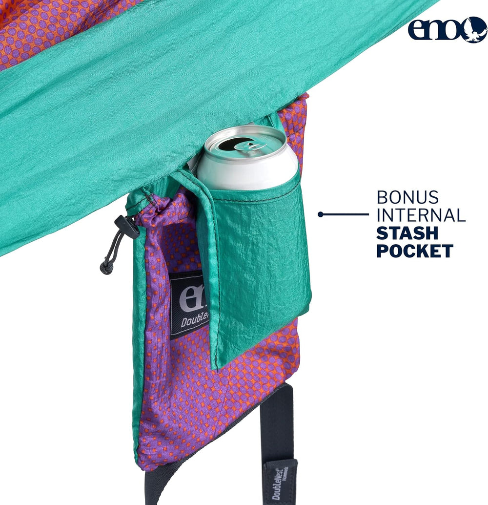 ENO, Eagles Nest Outfitters DoubleNest Lightweight Camping Hammock, 1 to 2 Pe...