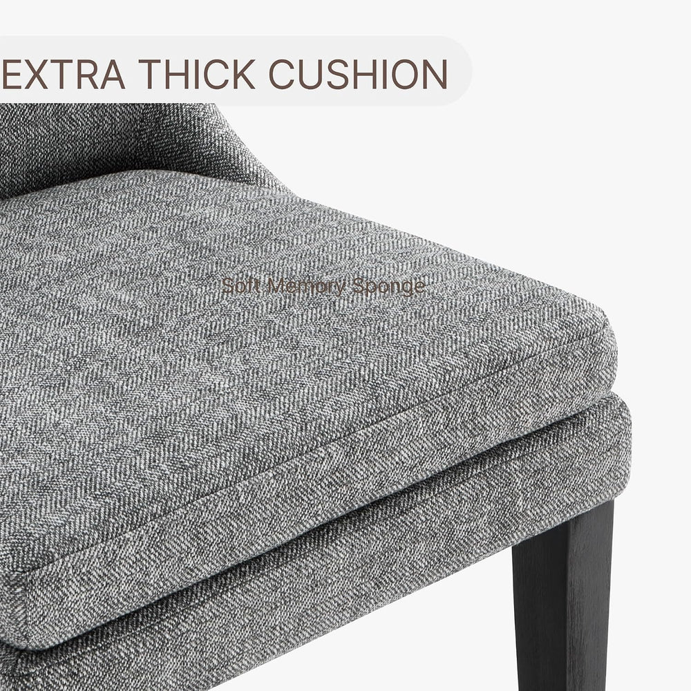 KISLOT Upholstered Dining Chairs Modern Sidechair Performance Fabric High Bac...