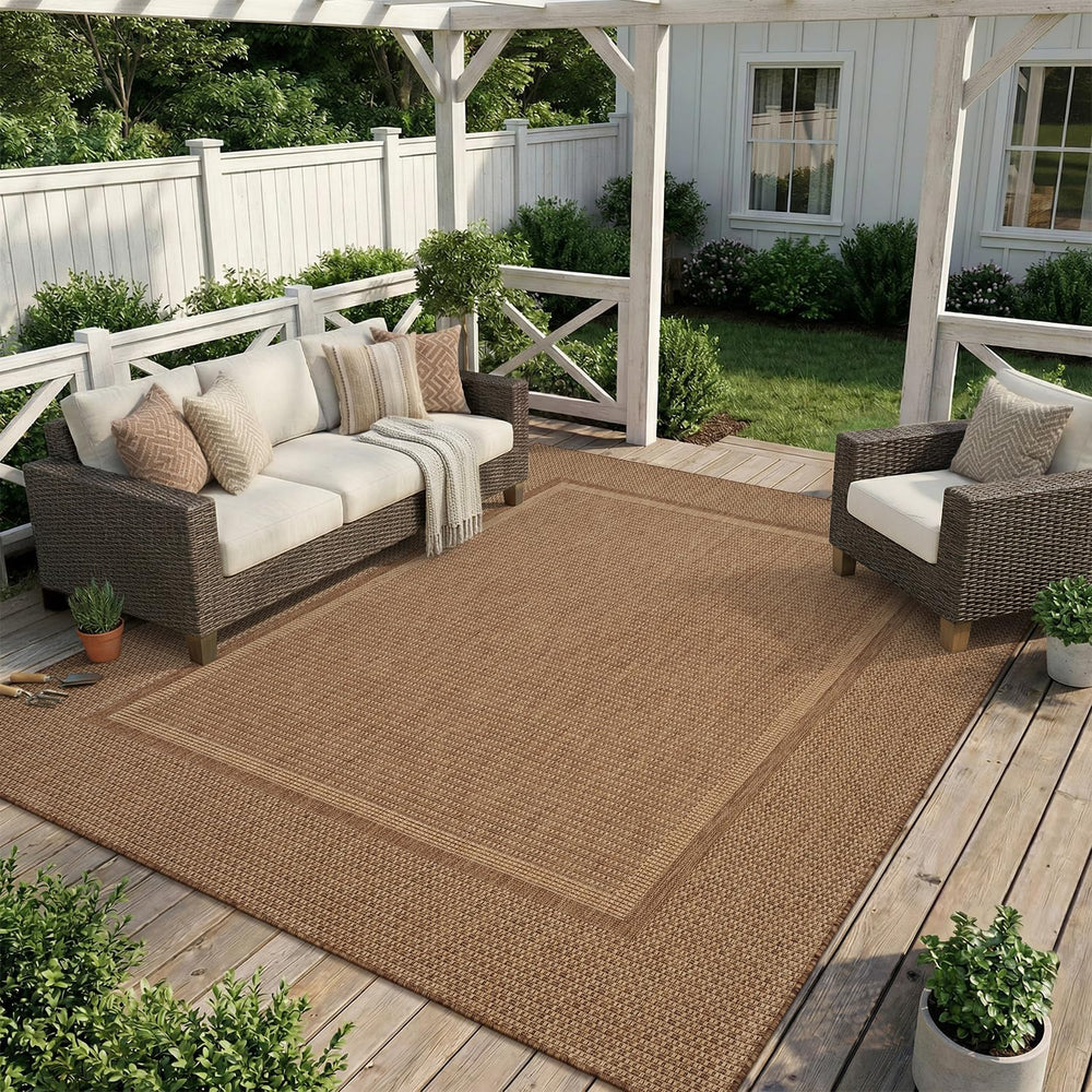 MontVoo-Outdoor Rug-Patio Rug 8x10 ft Polypropylene Indoor Outdoor Rugs Outdo...