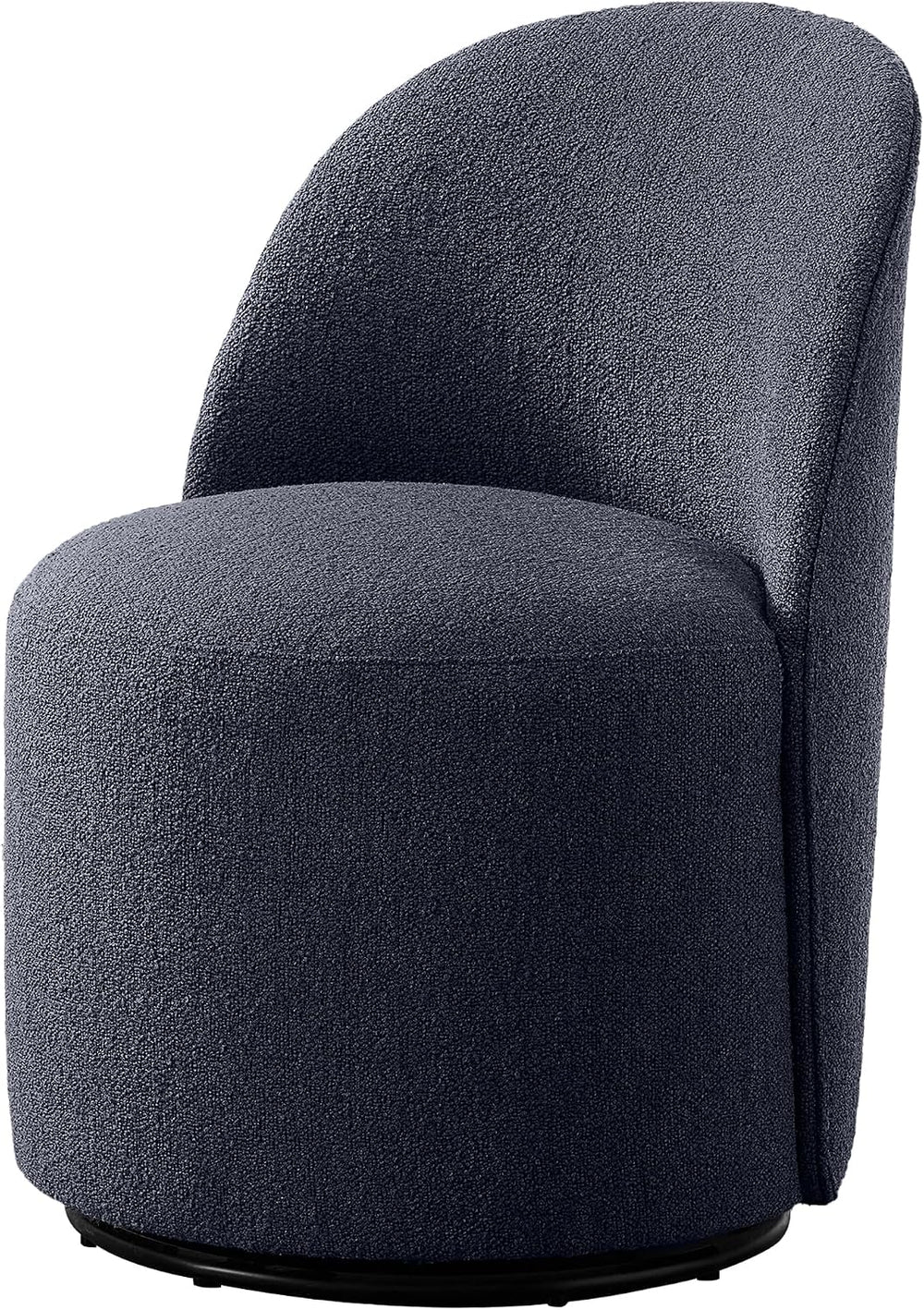 Upholstered Swivel Dining Chair Set of 2 No Assembly Boucle Side Chair