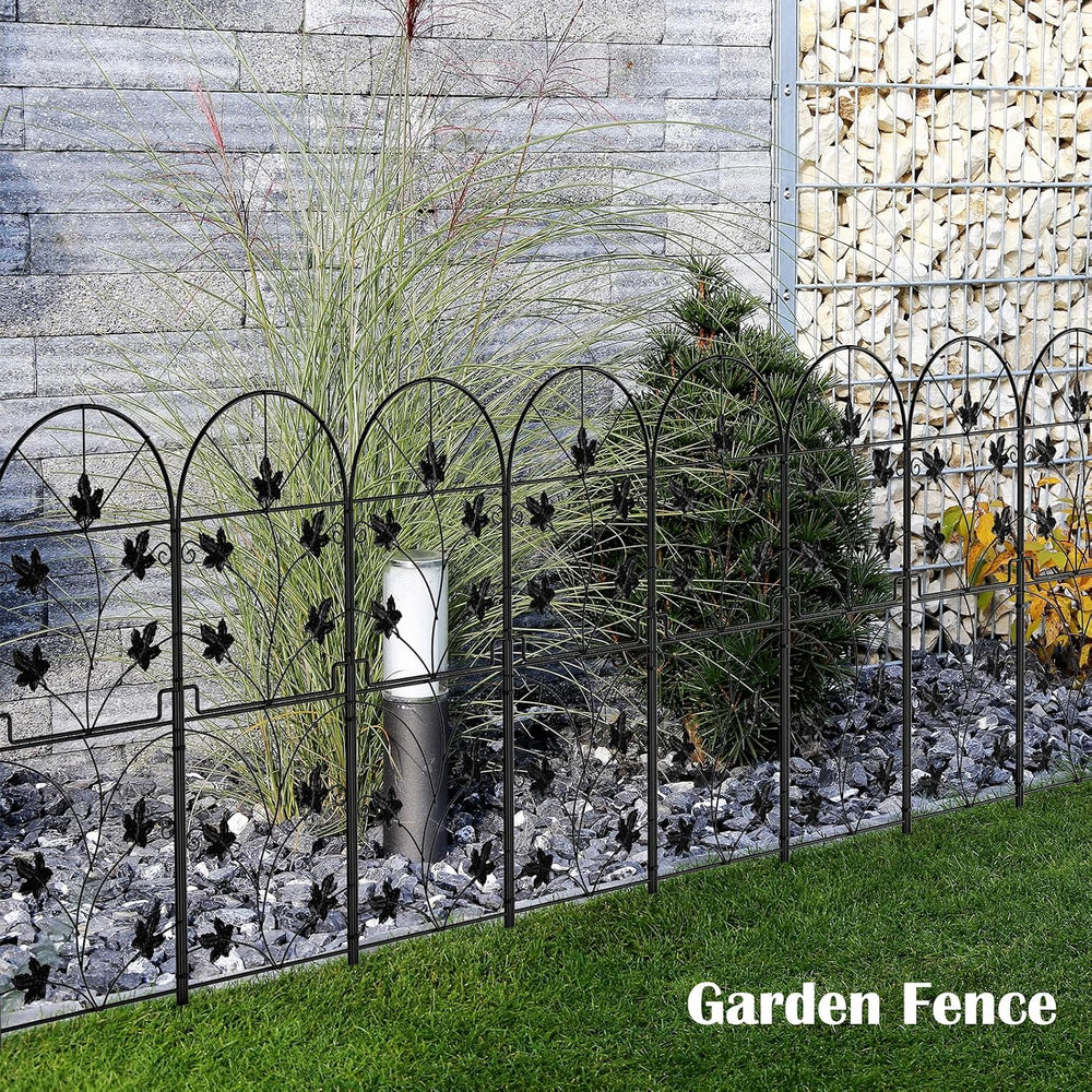 10 Pack Decorative Garden Fence Panels No Dig Fencing, Total 38in (H) x 10ft ...