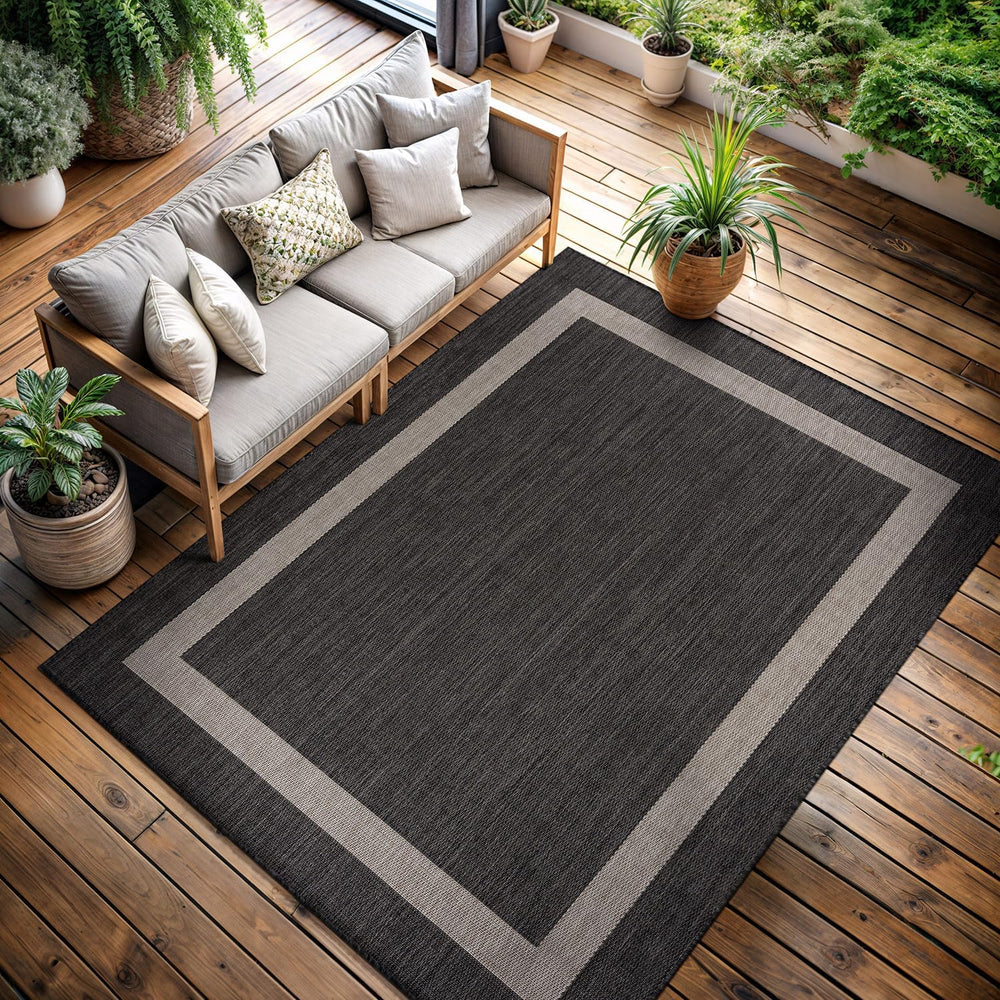 CAMILSON Outdoor Rug 10x14, Large Modern Outside Rugs for Patios Porches Wate...
