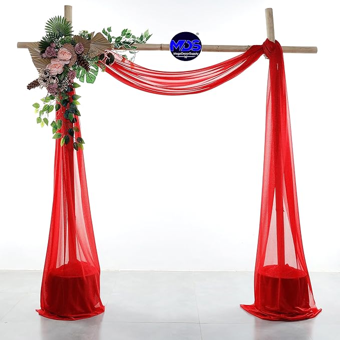 MDS Halloween Chiffon Draping Fabric - 2 Panel, 30" Wide x 50ft Long - S...
