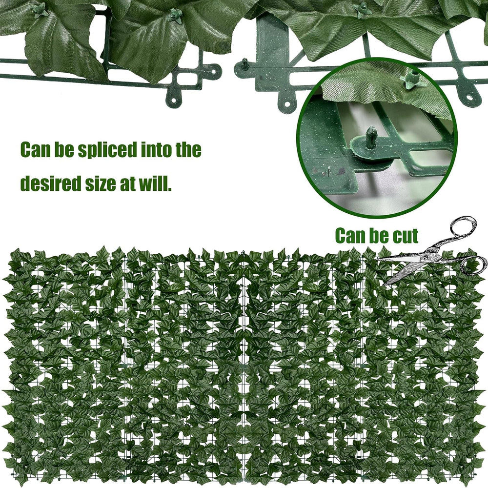 Artificial Ivy Plants Privacy Fence Screen: 60" x 140" (58.5 Sqft)