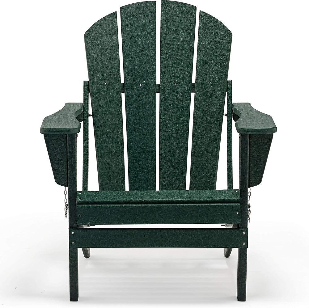 WO Home Furniture Laguna Folding Adirondack Chair, HDPE Patio Chair, All Weat...