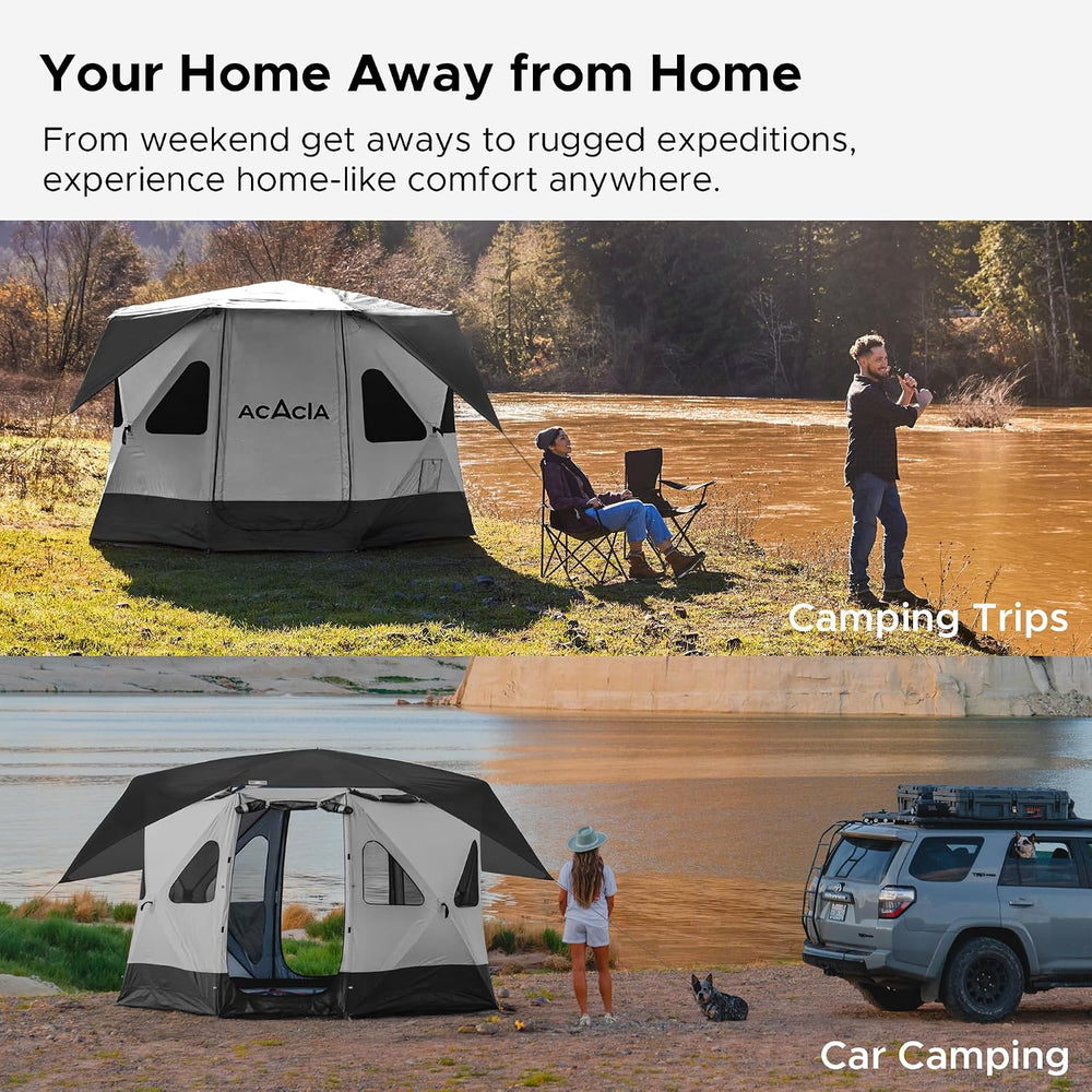 Space Acacia Lite Camping Tent, Pop Up Tents for Camping, Lightweight & D...