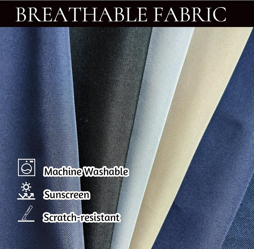 84" Round Daybed Canopy Replacement Fabric, Patio Rattan Wicker Sunbed T...