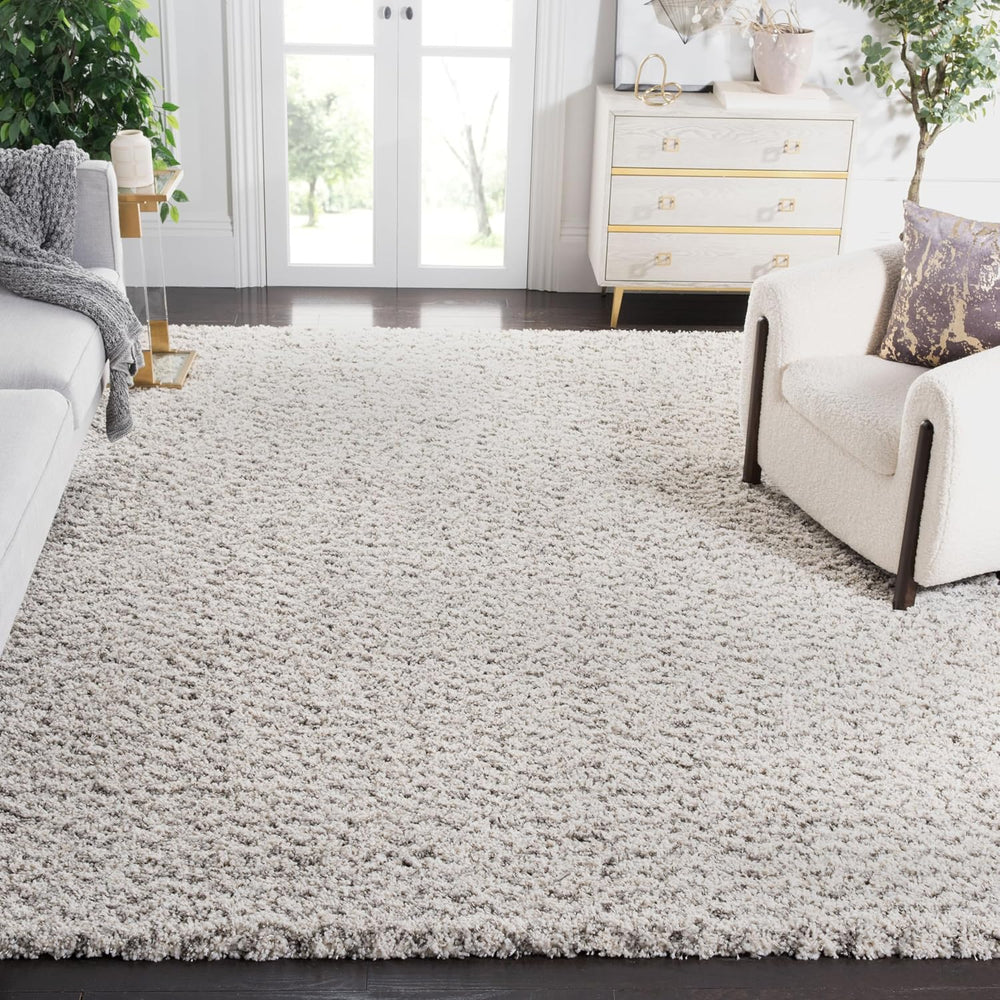 SAFAVIEH Hudson Shag Collection Area Rug - 10' x 14', Ivory & Gre...