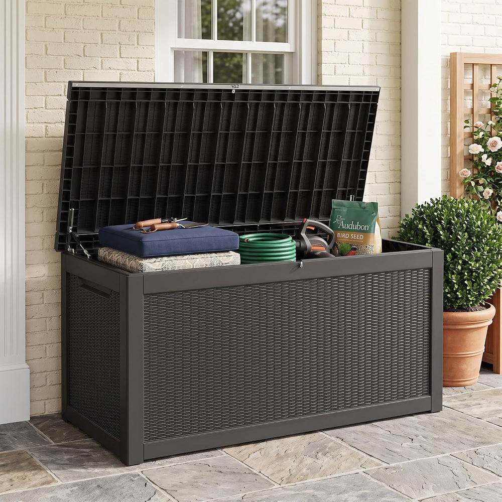 Outdoor Storage Box, 320 Gallon Waterproof Deck Box [Upgraded 3.1], Giant Res...