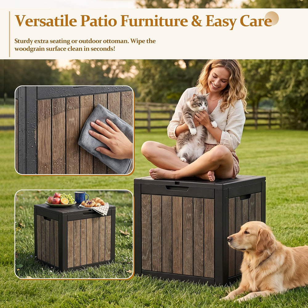 Outdoor Storage Deck Box (55 Gallon, Gen 2) UV-Resistant