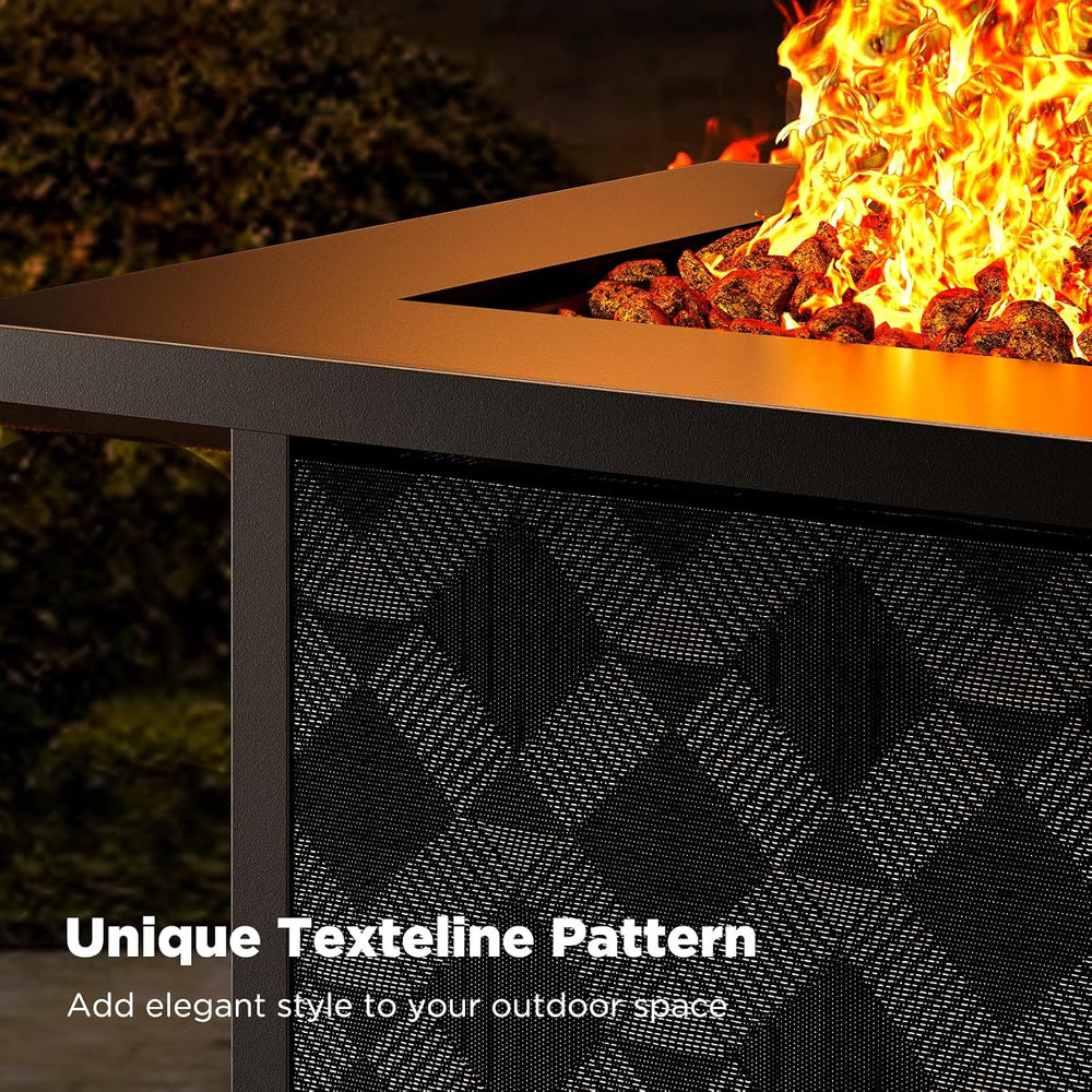 Ciays 28Inch Propane Fire Pit Table, 50,000 BTU Outdoor Gas Fire Pit Table CS...