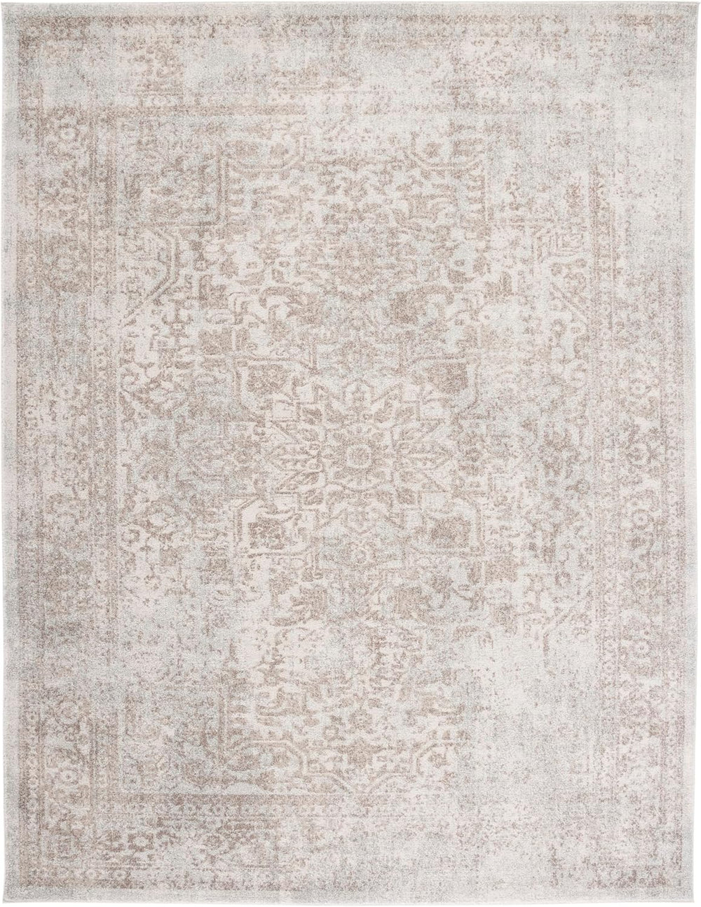 SAFAVIEH Evoke Area Rug 12x18, X-Large Ivory & Taupe EVK256E
