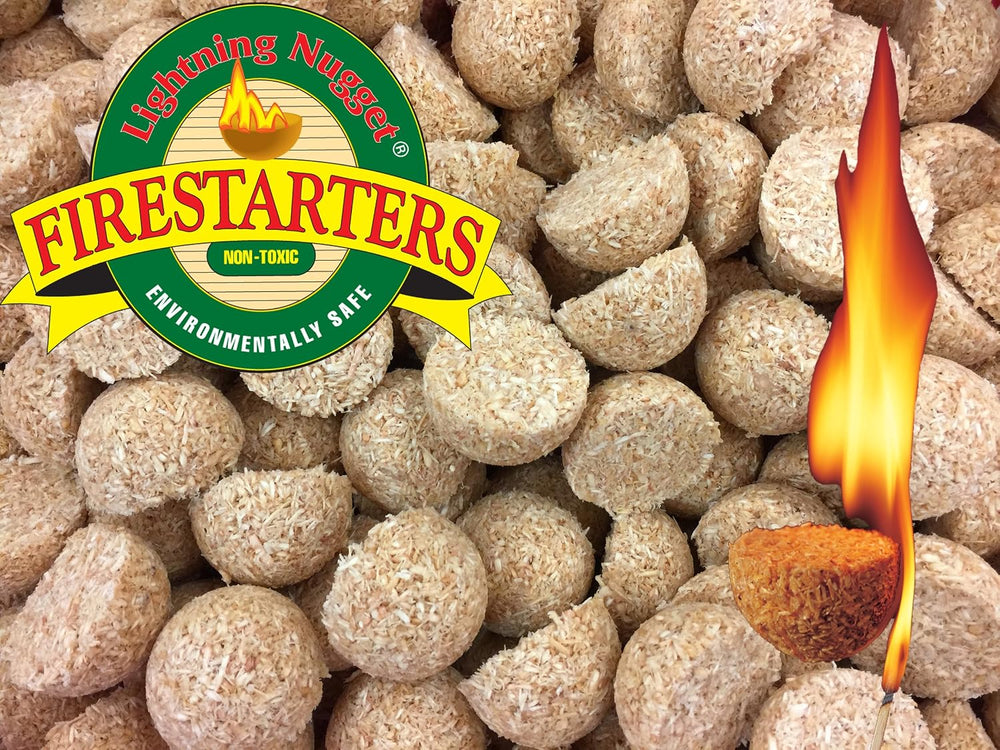 Lightning Nuggets AN170 Fire Starters, 2x2x1.1/4, Tan