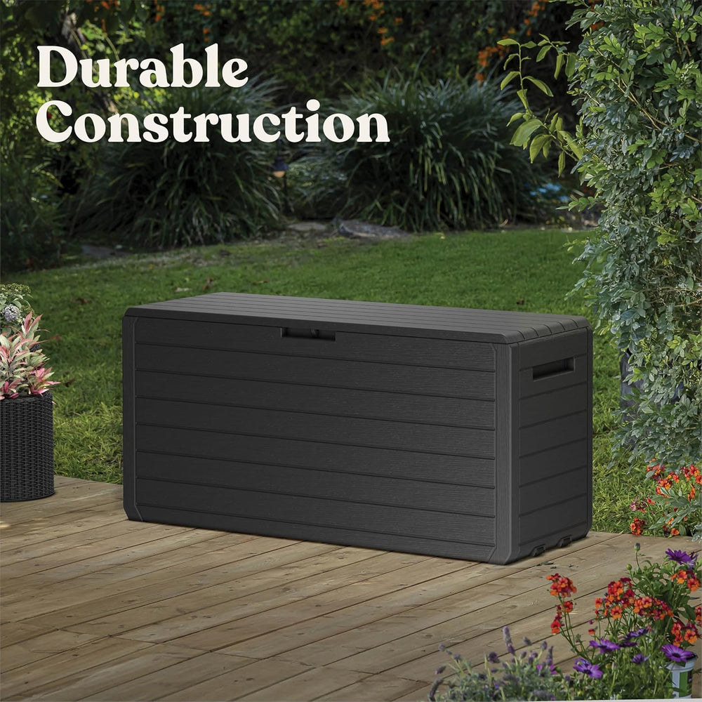 Keter Atlas 70 Gal Outdoor Storage Box for Patio and Pool Accessories