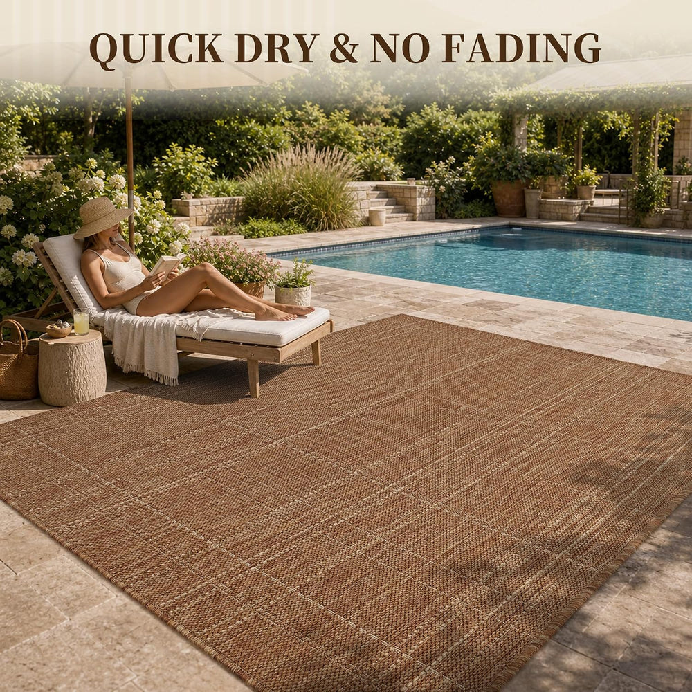 PADOOR-Outdoor Rug-Patio Rug 6x9 ft Polypropylene Indoor Outdoor Rugs Outdoor...